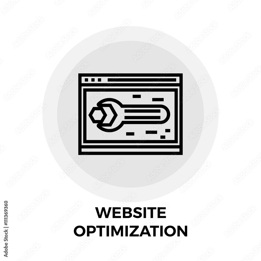 Website Optimization Line Icon Website Optimization Line Icon