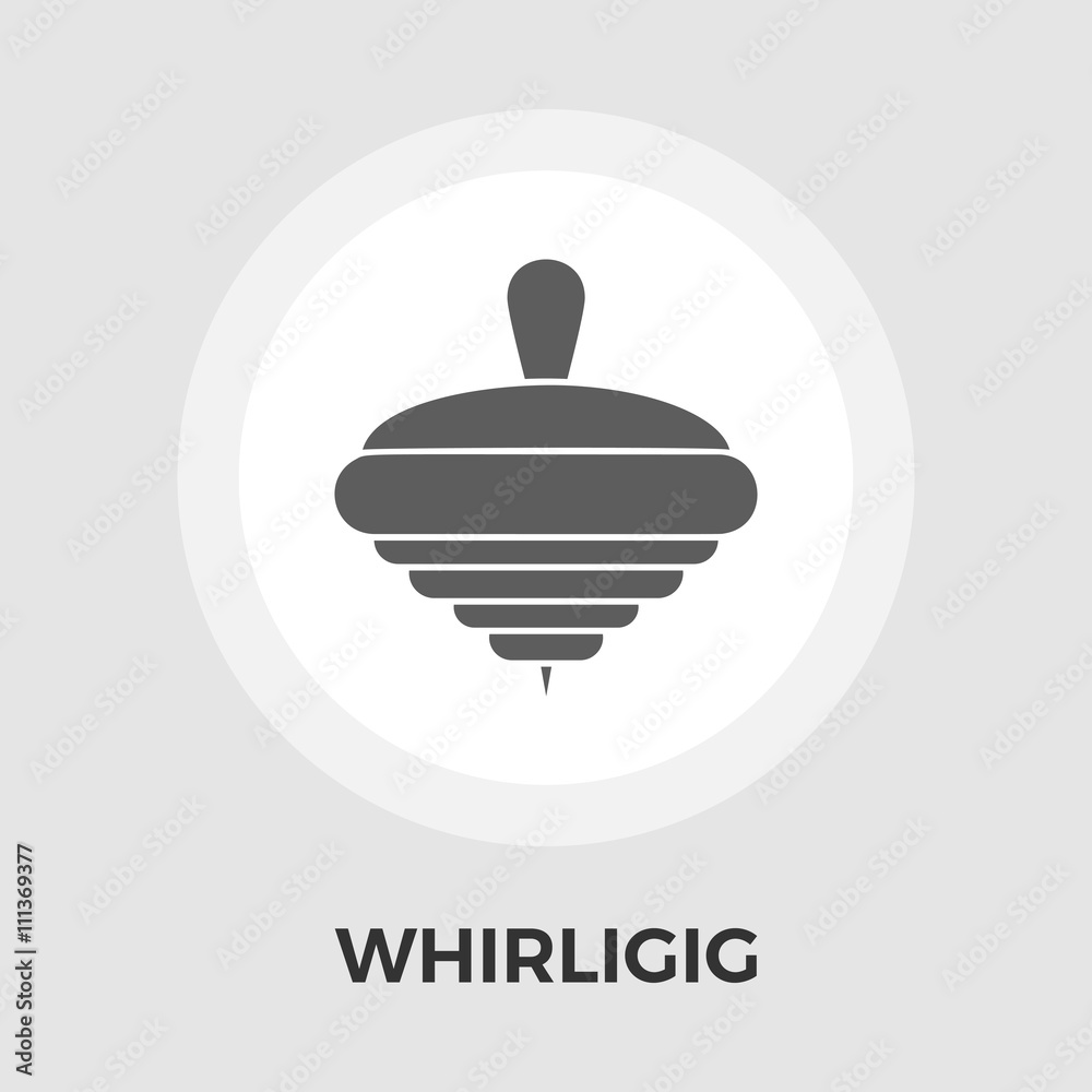 Obraz premium Whirligig vector flat icon
