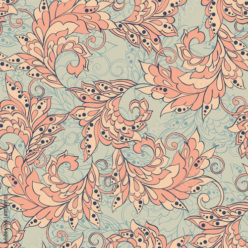 floral seamless pattern. vintage vector background