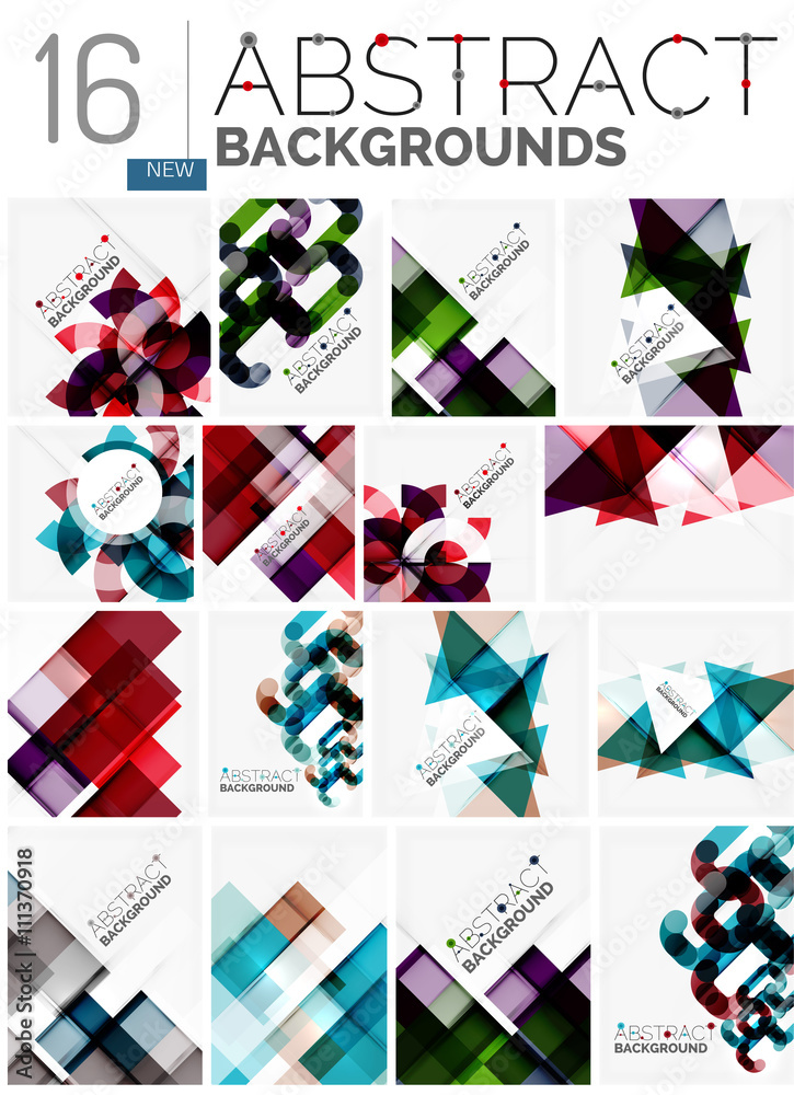 Collection of abstract backgrounds Collection of abstract backgrounds