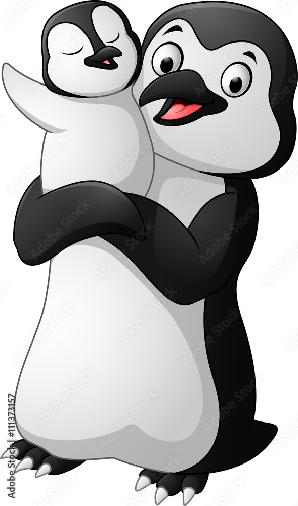 Fototapeta premium Family of penguins