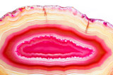 Abstract backgground - pink agate slice mineral