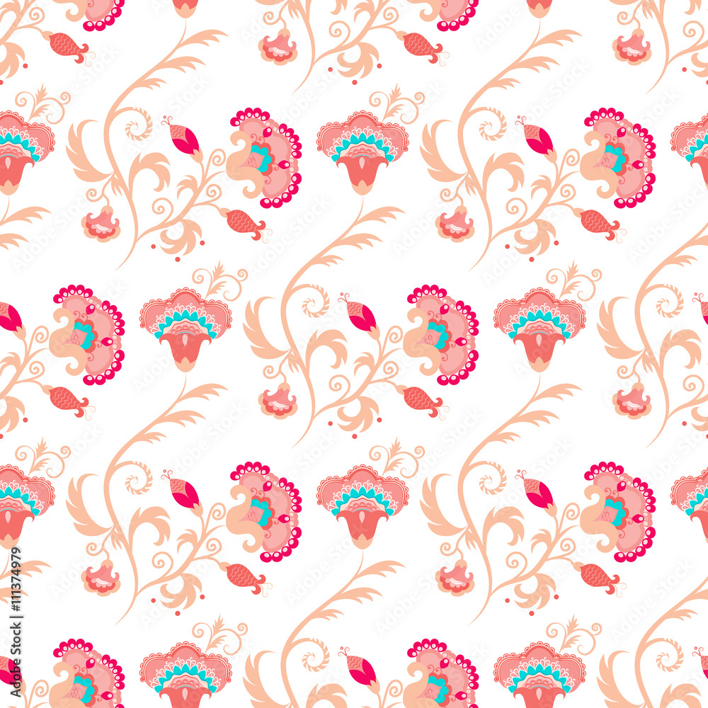 Seamless oriental style vector pattern Seamless oriental style vector pattern
