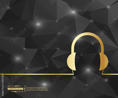 Black geometric background