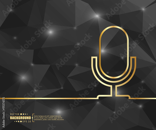 Black geometric background