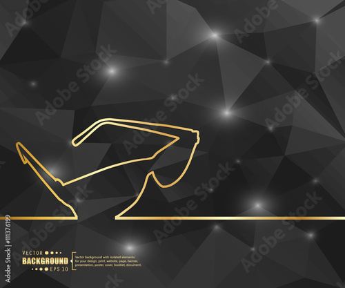 Black geometric background