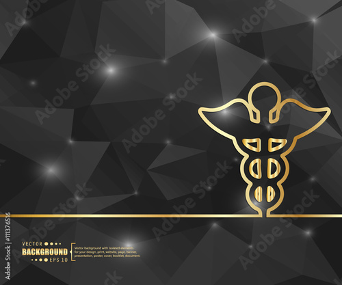 Black geometric background