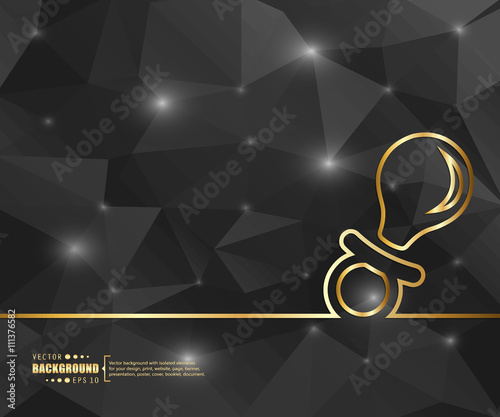 Black geometric background