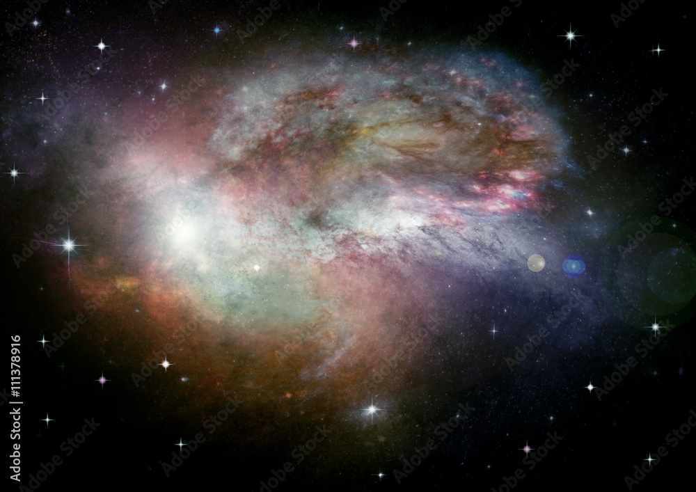 Obraz premium galaxy in a free space