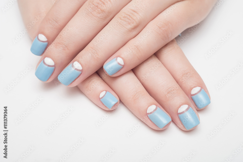 nails blue nails blue
