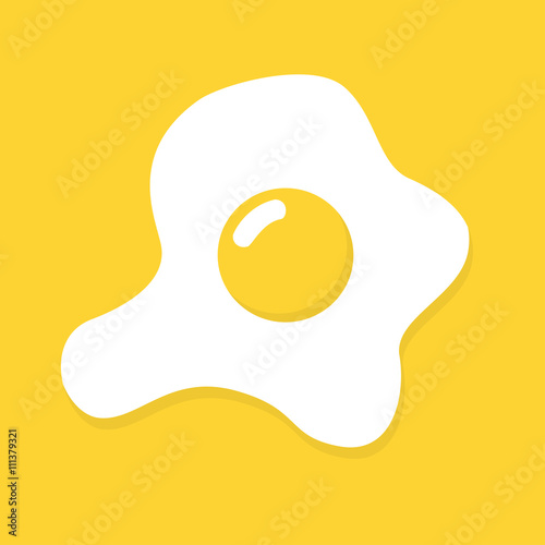 Vector flat omelette egg icon