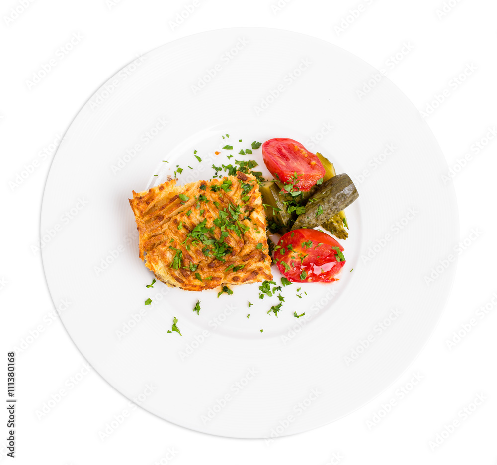 Traditional shepherd pie with lamb forcemeat.. Traditional shepherd pie with lamb forcemeat..