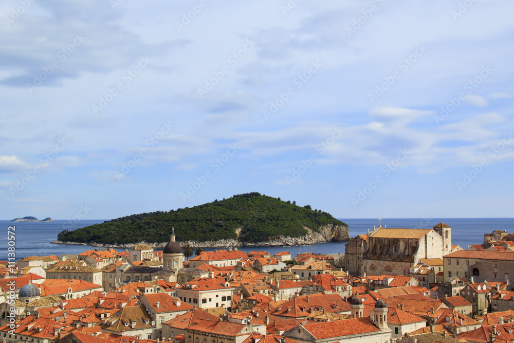 View of the ancient city of Dubrovnik, Croatia