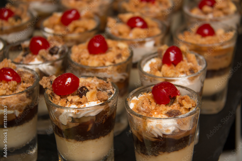 Banoffee pie in a mini glass Banoffee pie in a mini glass