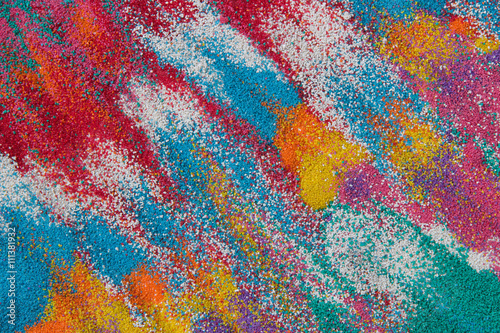 Background of colored sand closeup © Oksana Bessonova