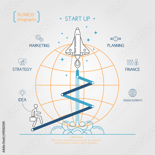 Vector illustration for start up