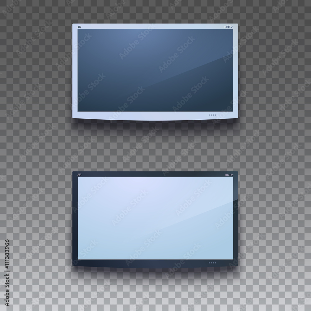 © eriksvoboda - Led tv hanging on the wall