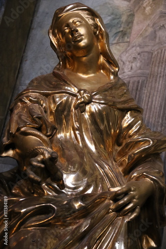 Statue de l’église Saint-Nicolas de Mala Strana à Prague