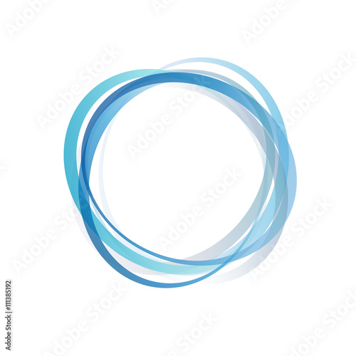 Vector Blue Rings Background