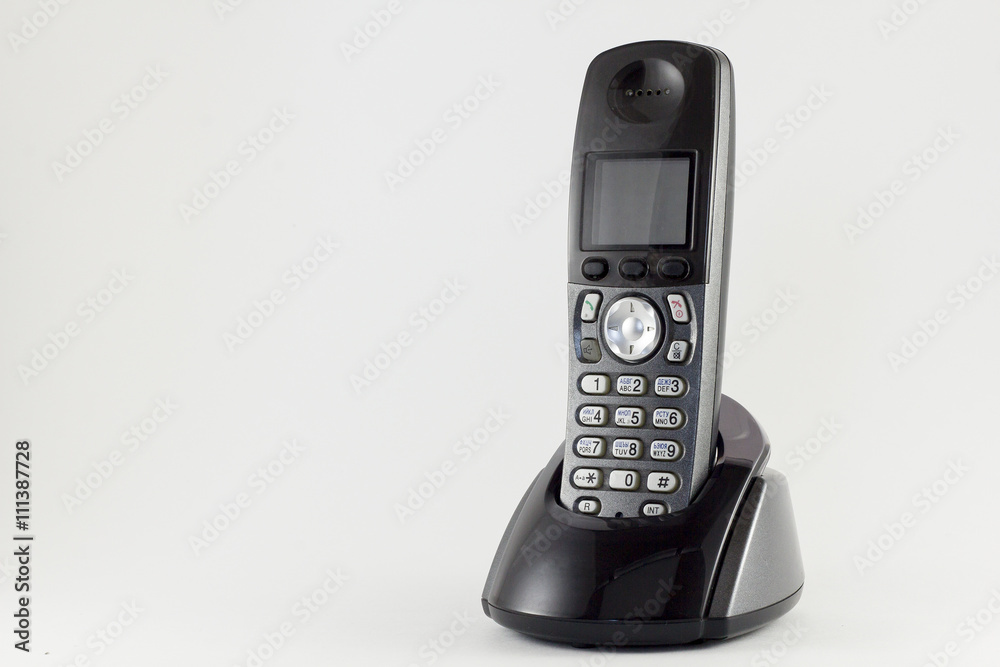 DECT phone isolated on white background DECT phone isolated on white background