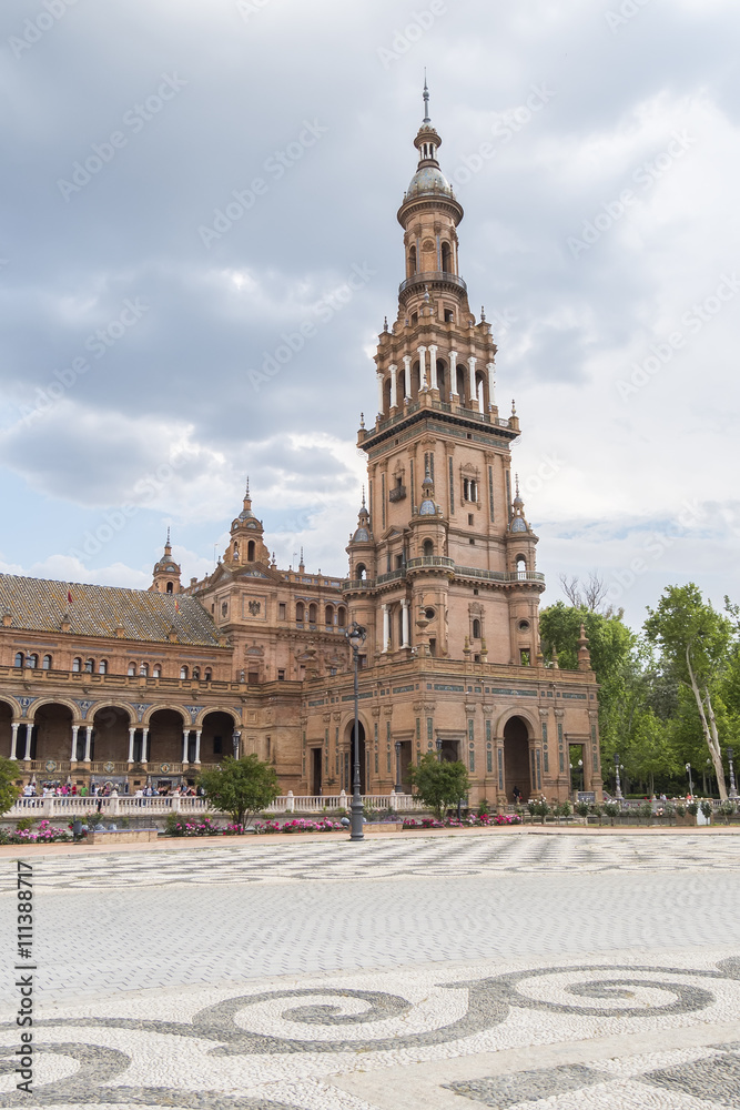 Spain Square, Seville, Spain (Plaza de Espana, Sevilla) Spain Square, Seville, Spain (Plaza de Espana, Sevilla)