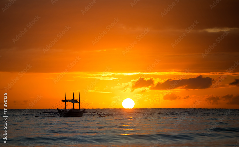 Sailboat sunset fantasy Sailboat sunset fantasy