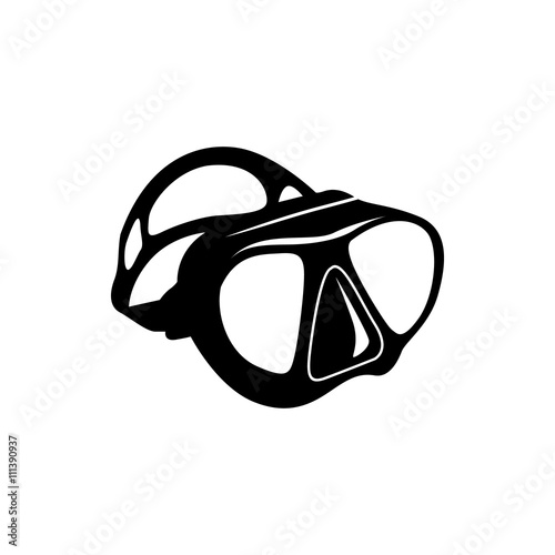 Dive mask icon, simple style