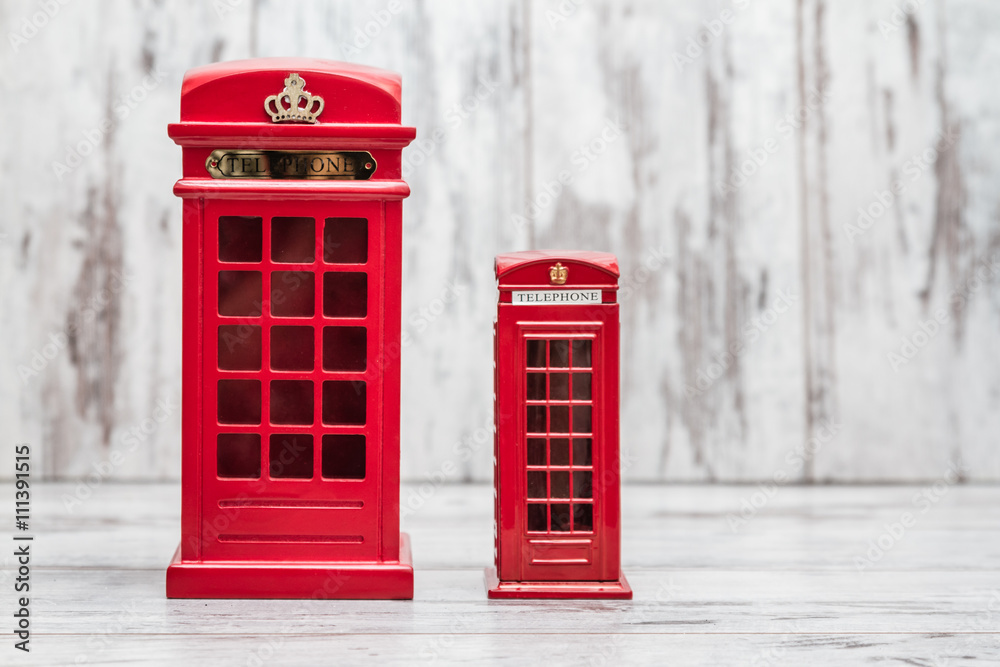 Decorative Money Box as Classic British Red Phone Booth Decorative Money Box as Classic British Red Phone Booth