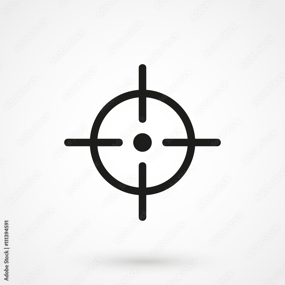 aim icon vector aim icon vector
