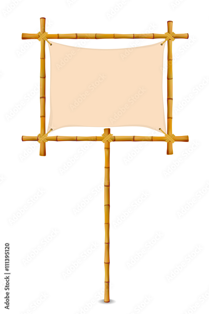 Obraz premium Yellow Bamboo Frame