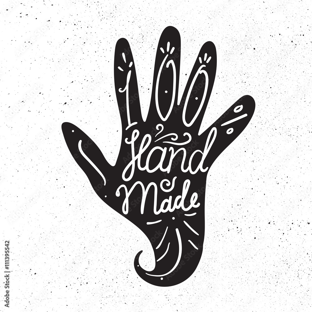 Fototapeta premium Hand Made Badge