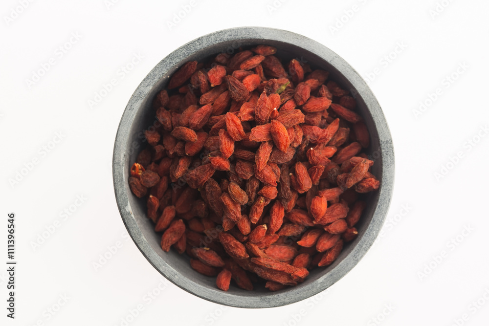 goji berries isolated on white background goji berries isolated on white background