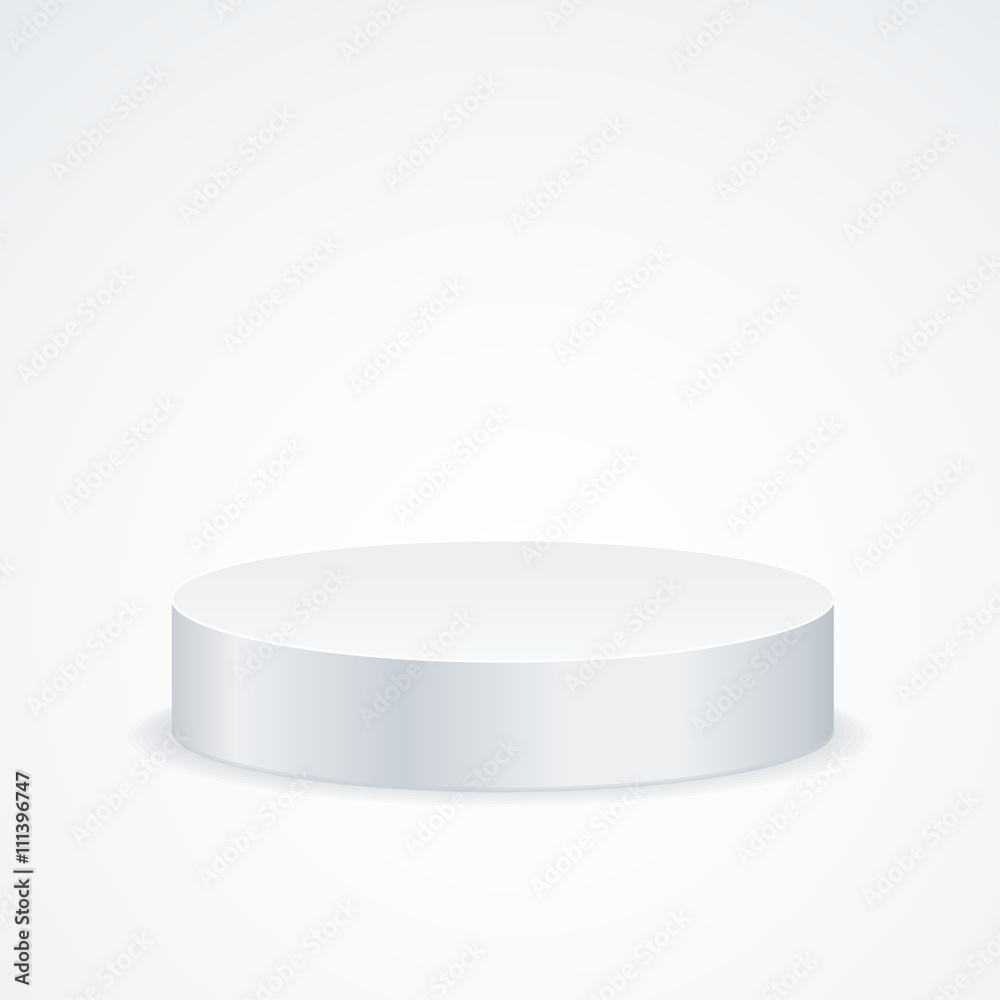 Realistic Round Empty Podium. Vector Realistic Round Empty Podium. Vector