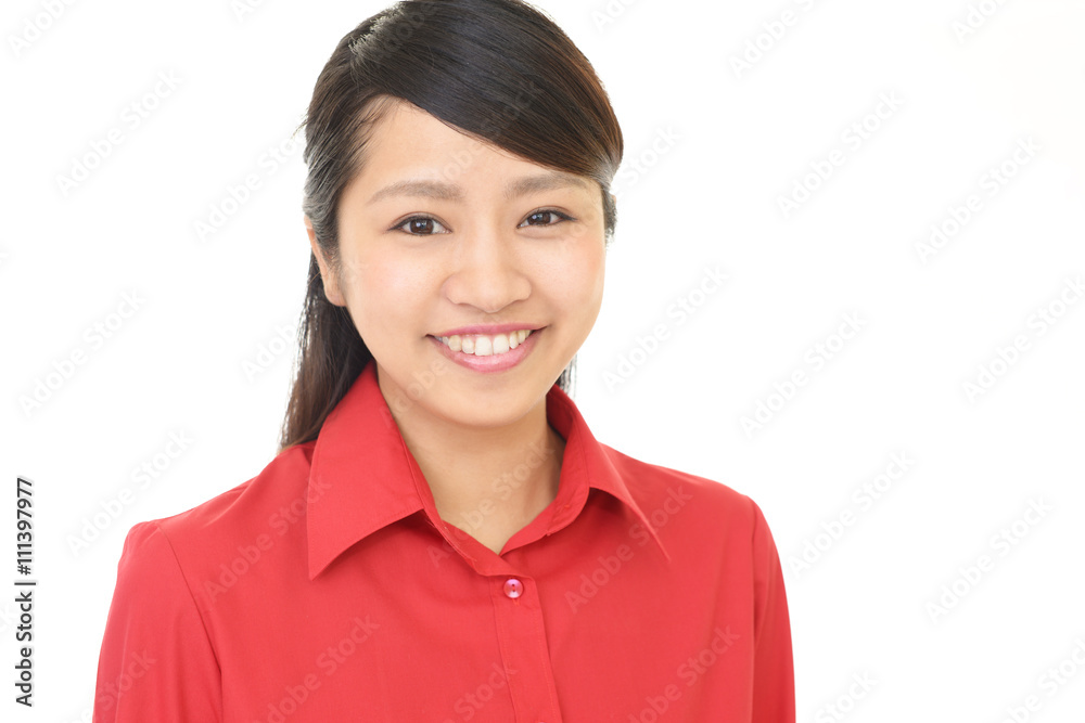 笑顔の女性 笑顔の女性