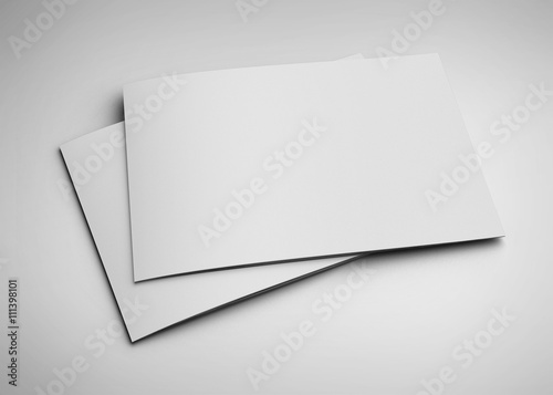 brochure isolated on white background