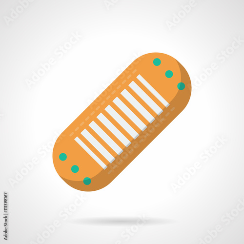 Bactericidal plaster flat color vector icon