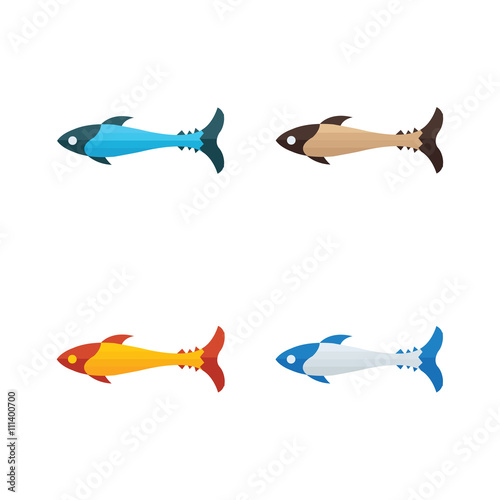 fish vector cute