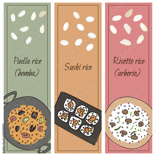 set rice for different dishes