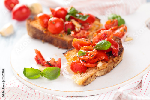 Italian food. Bruschetta.