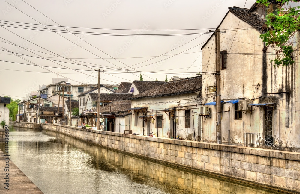 Suzhou old town canals and houses