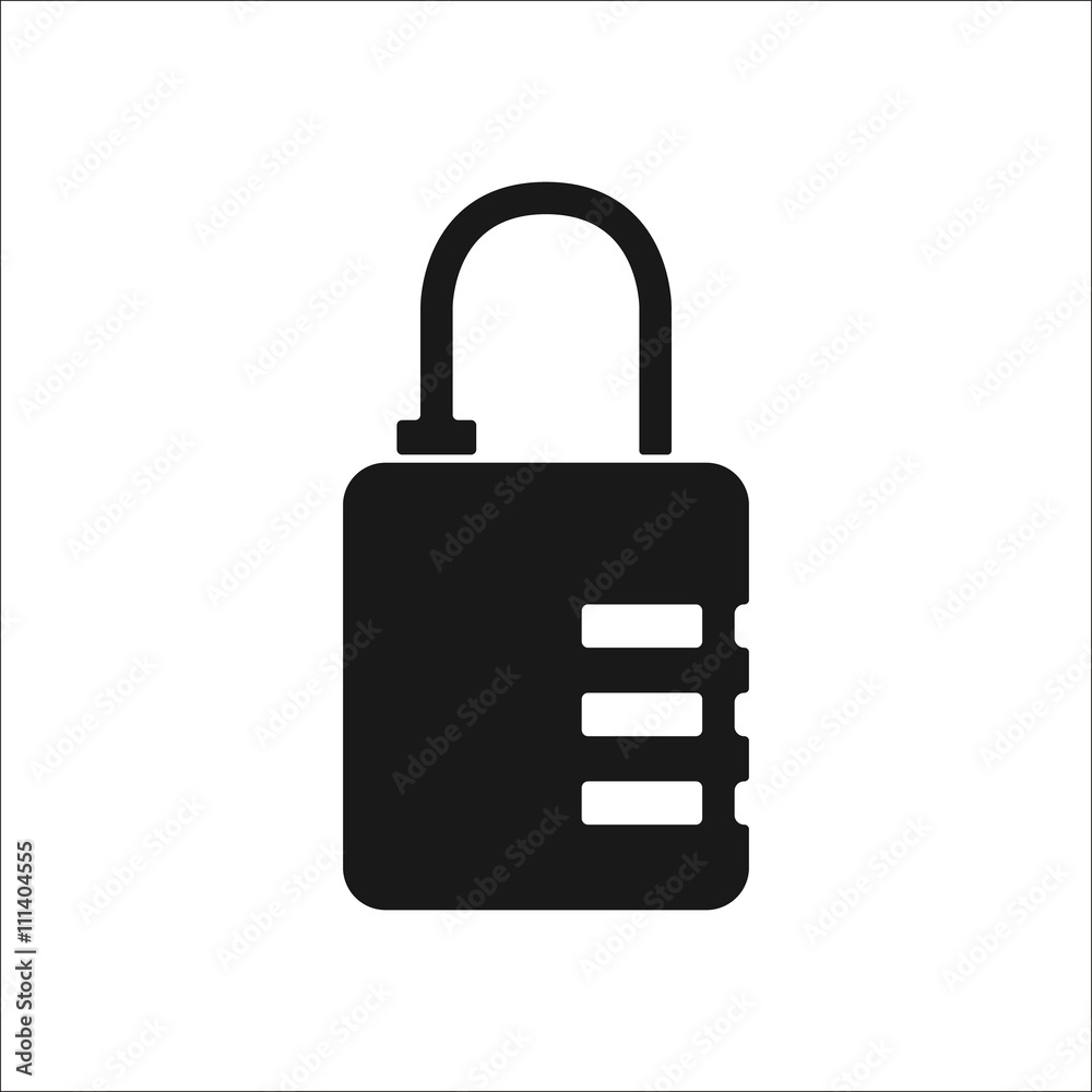 Code pad lock sign simple icon on background Code pad lock sign simple icon on background