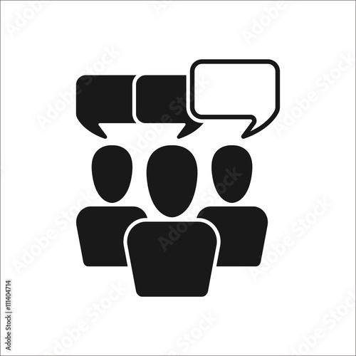 Team leader leadership sign simple icon on background