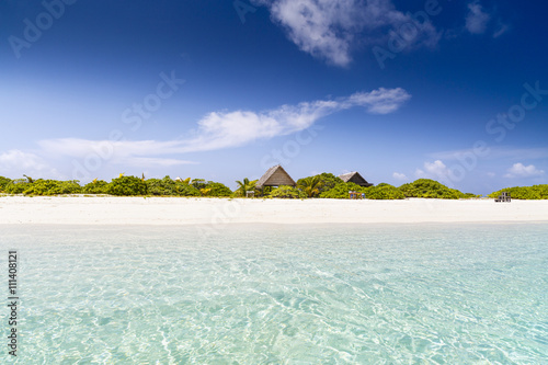 Fototapeta Naklejka Na Ścianę i Meble -  landscape with a tropical beach in the Maldives