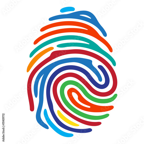rainbow color fingerprint