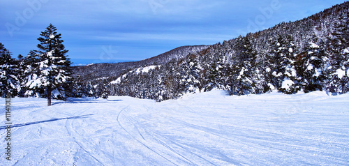 志賀高原 横手山スキー場の風景