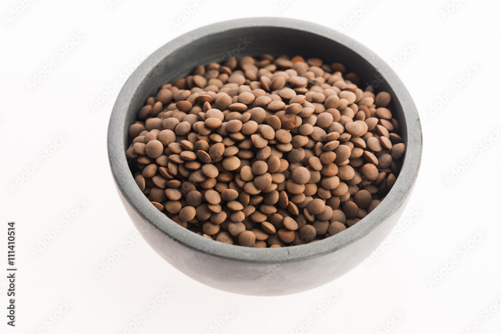 Lentils Isolated on White Background Lentils Isolated on White Background