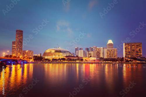 Singapore cityscape night