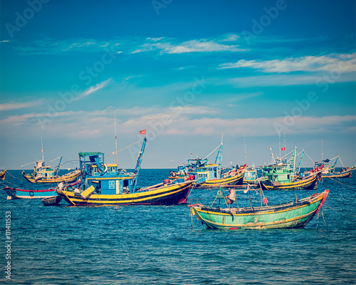 Fishing boats in Vietnam