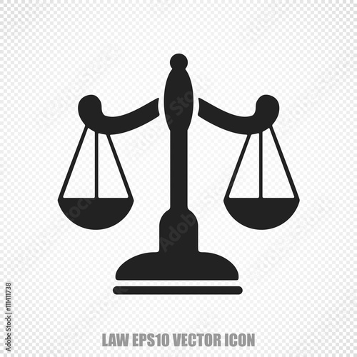 Law vector Scales icon. Modern flat design.
