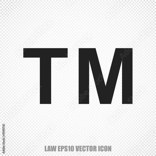 Law vector Trademark icon. Modern flat design.